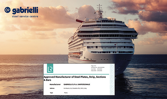 Gabrielli SpA is an Authorized Decoiler for Lloyd’s Register for the shipbuilding industry!